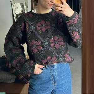 Vintage L.L. Bean Cottage Core Wool Sweater